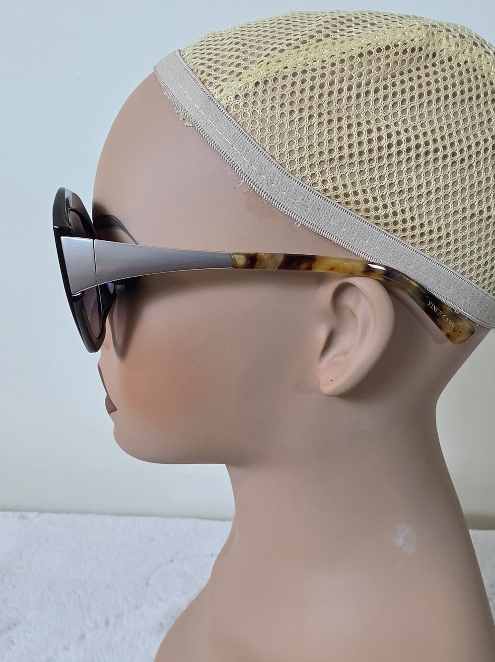 Vince Camuto Black Oversized Geometric Sunglasses - Picture 5 of 13